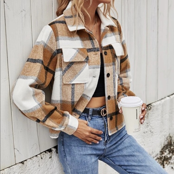 Plaid flap pocket jacket - Picture 4 of 5